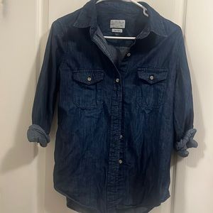 Women’s jean button down top